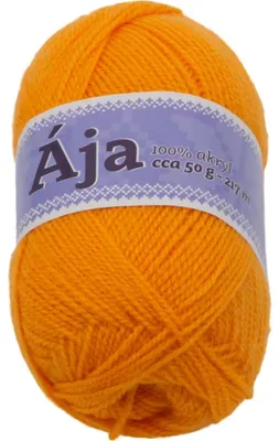 Zdjęcie produktu dla Przędza ÁJA – 50 g / 217 m – pomarańczowa