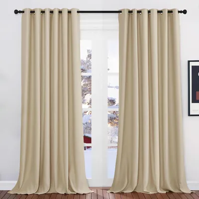Immagine prodotto di Tende termiche isolanti, extra larghe, 260x200 cm, color beige
