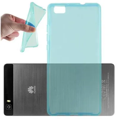 Produktbild von Cadorabo Hülle für Huawei P8 LITE 2015 Schutz Hülle in Blau Schutzhülle TPU Silikon Cover Etui Case
