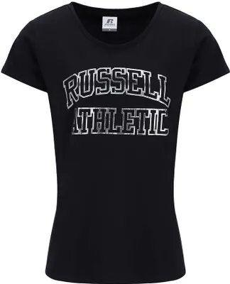 Produktbild von Russell Athletic Awt A31021 Kurzarm-t-shirt Mit V-ausschnitt Schwarz XS Frau Schwarz XS