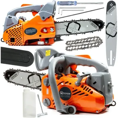 Produktbild von DEMON® Benzin Kettensäge 1,2 PS Benzin Motorsäge Länge der Führung 25cm Kurze Benzinsäge Motorkettensäge Motorsäge Einhandsäge Gartensäge Astsäge
