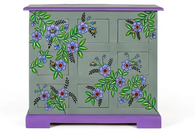 Zdjęcie produktu dla Komoda z szufladami z drewna mango, 60 cm x 70 cm x 31 cm Giner y Colomer