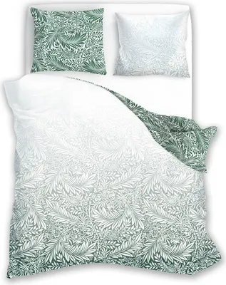 Produktbild von Bettwäsche, Satinbettwäsche, hohe Qualität 160x200 Milagro Verde 010 Blätter