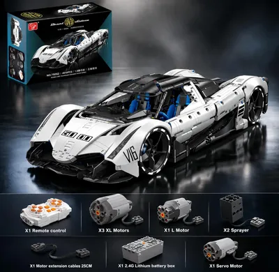 Produktbild von TaiGaoLe T5052 Devel Sixteen Super Car 4.016 Teile RC-Version Klemmbausteine