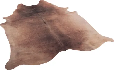 Produktbild von Teppich Kunstfaser Tierfell Rinderfell Optik , Größe:77x100 cm, Farbe:Beige