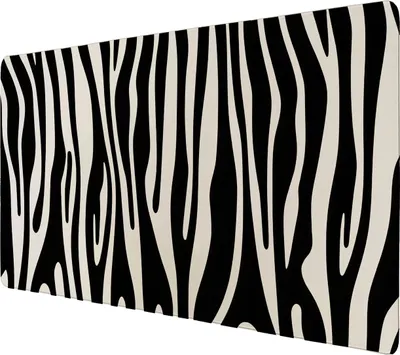 Produktbild von Zebrafell-Muster Schreibtischunterlage 69x31cm XXL Mauspad - Stilvolle und