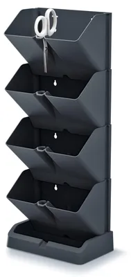 Produktbild von Vertikaler Garten Modulare Töpfe Mini Cascade Anthrazit Blumentöpfe Pflanzzubehör