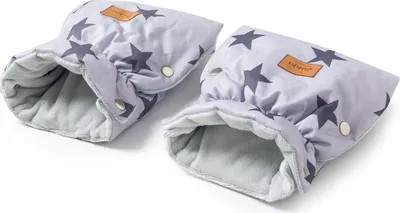 Produktbild von Handwärmer für Kinderwagen (2 St.) - Grey Stars Winter