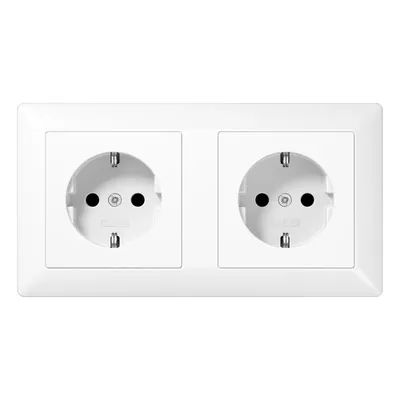 Produktbild von Jung Kanal-SCHUKO-Steckdose AS 1522 BF WW AS1522BFWW