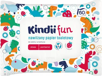 Zdjęcie produktu dla Papier nawilżany Kindii, 60 szt.