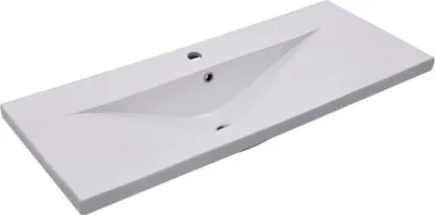Produktbild von vidaXL Einbauwaschbecken 101x39,5x18,5 cm Keramik Weiß