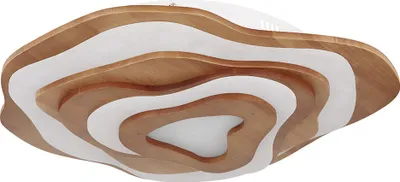 Produktbild von LED Deckenleuchte, Holz, dimmbar, Fernbedienung, CCT, L 58 cm