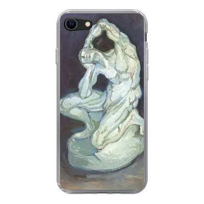 Produktbild von MuchoWow® Handyhülle Schutzhülle Hülle für iPhone 8 Gipsskulptur eines knienden Mannes - Vincent van Gogh Silikon Softcase Handy Hülle - Schutzhaube