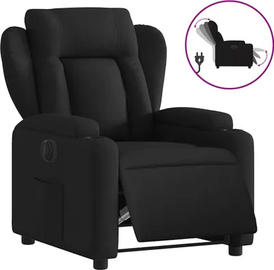Produktbild von vidaXL Relaxsessel Elektrisch Schwarz Stoff