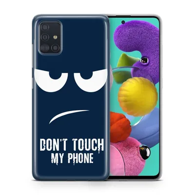 Produktbild von Handyhülle Schutzhülle für Samsung Galaxy A20e Case Cover Tasche Bumper Etuis TPU, Modell:Samsung Galaxy A20e, Motiv auswählen:Dont Touch My Phone Blau