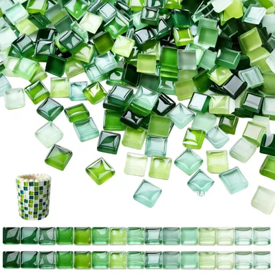 Productafbeelding van 1 Kg Mozaïektegels Voor Projectliefhebbers (Groen)