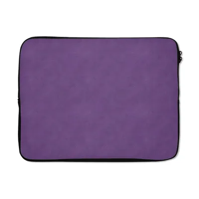 Produktbild von MuchoWow® Laptop Hülle 17 Zoll Laptoptasche Leder - Lila - Tierhaut - Zipper - Schutzabdeckung