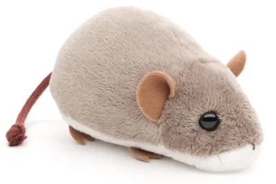 Produktbild von Uni-Toys - Maus Plushie - 14 cm (Länge) - Plüsch-Nagetier - Plüschtier, Kuscheltier