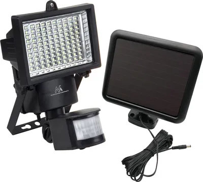 Produktbild von Solarlampen LED Strahler mit Bewegungssensor Flutlichtstrahler Solar Wandleuchte Dämmerungssensor Solarleuchte IP44 6W 360 Lumen 6000K