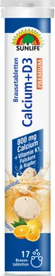 Produktbild von Sunlife Calcium + D3 17er Brausetabletten