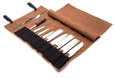 Produktbild von Professionelle Messertasche aus wasserdichtem Canvas mit 15 Fächern