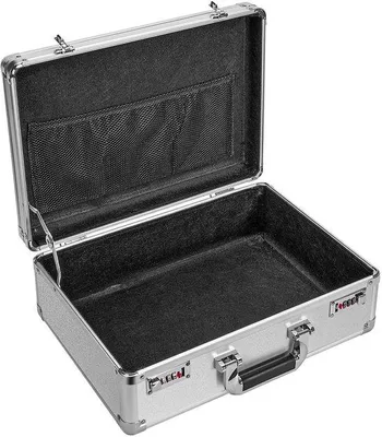 Immagine prodotto di Cassetto argentato, 48x37x16 cm, con 2 serrature a combinazione, per oggetti di valore
