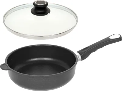 Produktbild von LOTUS GUSS-PFANNE Hochrand-Pfanne Ø24cm B 18,5cm H 7,5cm Griff abnehmbar +Deckel