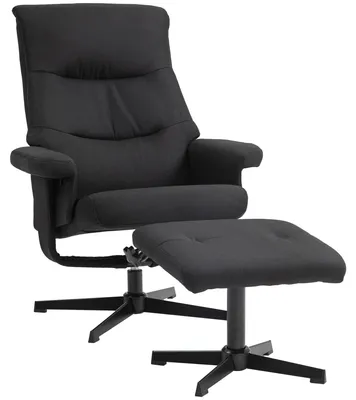 Produktbild von HOMCOM Relaxsessel mit Hocker, Fernsehsessel mit Liegefunktion, Wippfunktion