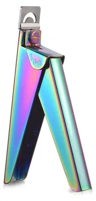 Productafbeelding van Nagelknipper van roestvrij staal, regenboogkleur, voor nageldecoraties, geschikt voor kunstnagels, gelnagels en acrylnagels