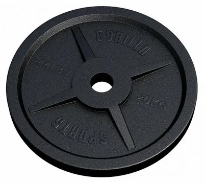 Obrázok produktu pre Gorilla Sports Záťažový kotúč 50/51 mm, liatina, 20 kg