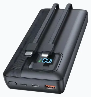 Productafbeelding van Siltcon® Powerbank 22.5W - 30000 mAh - Snellader USB-A/USB-C - LED - iOS/Android