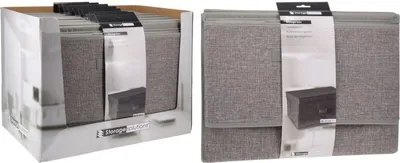 Obrázek produktu pro HOMESTYLING Úložný box 44x33x22 cm textil šedý KO-101001750seda