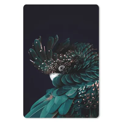 Produktbild von MuchoWow® Mauspad Mousepad Kakadu - Vogel - Schwarz 18x27 cm - Mousepads - Maus Mat - Pad - Mausunterlage