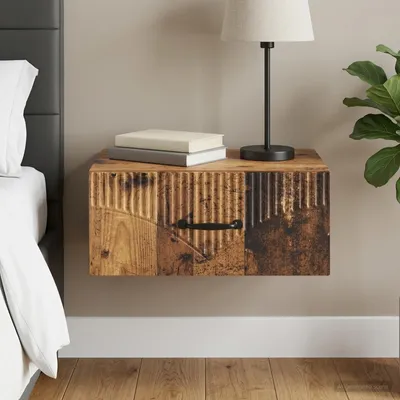 Obrázok produktu pre vidaXL Nástenný nočný stolík z recyklovaného dreva 49 x 34,5 x 20 cm