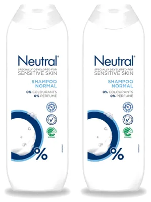 Productafbeelding van 2 x Neutral Shampoo (0%) voor normaal haar - 250 ml - Voordelige verpakking - 2 stuks