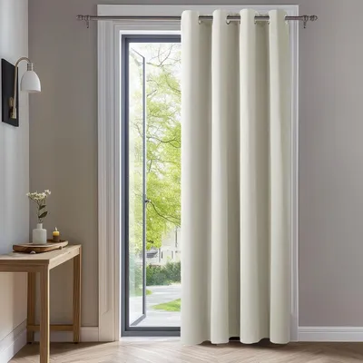 Immagine prodotto di Tenda oscurante con occhielli, 280x140 cm, color beige chiaro, 1 pezzo. Tenda termica per protezione dal freddo e dal caldo