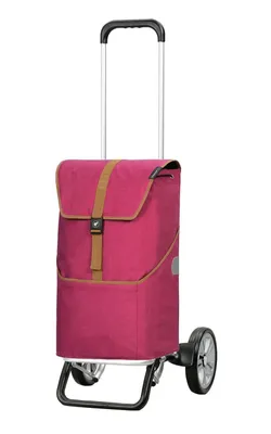 Produktbild von Andersen SHOPPER MANUFAKTUR Einkaufstrolley Alu Star Shopper Auke Rubin beere 111cm