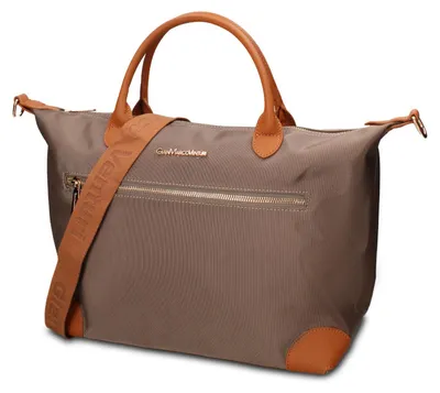 Immagine prodotto di Borsa a mano da donna Elowen, in eco, bicolore, nera e marrone