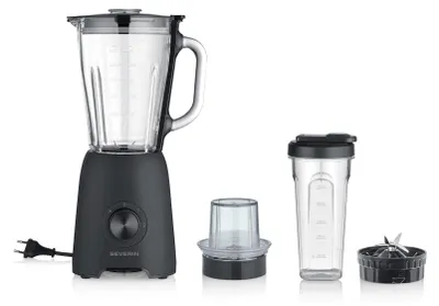 Obrázok produktu pre Severin SM 3724, Stolný mixér, 1,5 L, Pulzný spínač, 600 W, Čierna, Priehľadná