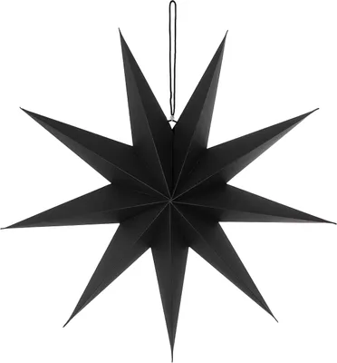 Produktbild von Papierstern, 45 cm Schwarz