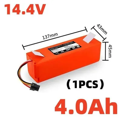 Image de Batterie pour aspirateur robot S50, S51, S55, S5 Max, S6, S60, S65 - Batterie de remplacement - 14,4 V - 4000 mAh - Lithium-ion - Cellules 18650