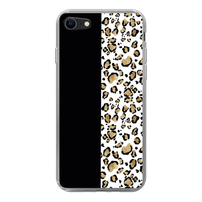 Produktbild von MuchoWow® Handyhülle Schutzhülle Hülle für iPhone SE 2022 Panther Druck - Tiere - Aquarell Silikon Softcase Handy Hülle - Schutzhülle