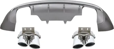 Immagine prodotto di Diffusore Paraurti Per Audi Q5 8R Facelift 13-16 Standard Ed Estremità di scarico.
