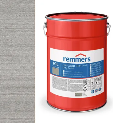 Produktbild von Remmers HK-Lasur 3in1 (plus) 10 L Eimer Platingrau FT-26788