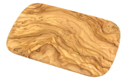 Produktbild von Frühstücksbrett ca. 22 x 14 cm aus Olivenholz – robust, schnittfest, hygienisch