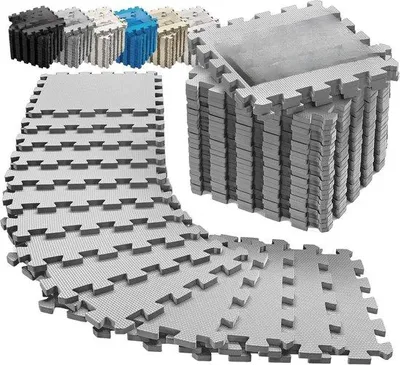 Produktbild von Famanu EVA Schaum Puzzlematten Set – 18 Stück für Fitness und Bodenschutz