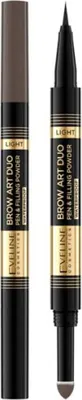 Obrázok produktu pre Eveline Brow Art Duo ceruzka na obočie 2v1 - svetlá 1ks