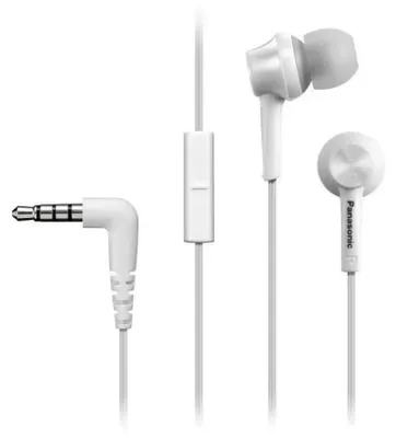 Zdjęcie produktu dla Panasonic RP-TCM105E, Przewodowa, 10 - 24000 Hz, Połączenia/muzyka, 13 g, Zestaw słuchawkowy, Biały