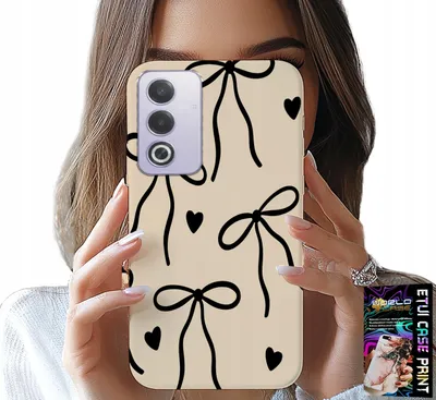 Image de Etui pour Oppo A80 5G - Beige Ribbon Cocards Fashionable Patterns