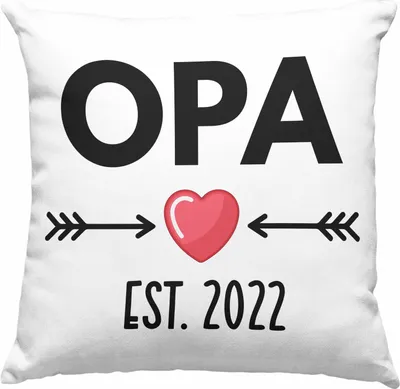 Produktbild von Trendation - Du Wirst Opa 2022 Geschenk Schwangerschaft Verkünden Opa Überraschung Baby  Deko-Kissen mit Füllung 40x40 (Blau)